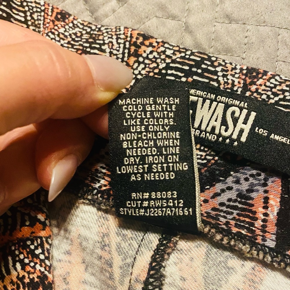 ReWash Boho Print Joggers Pants Size L - Picture 5 of 5